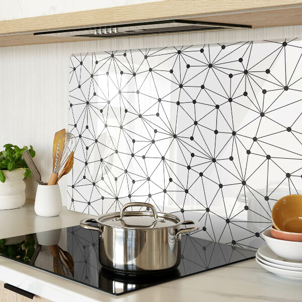 Deska kuchenna szklana Geometria sieciowa