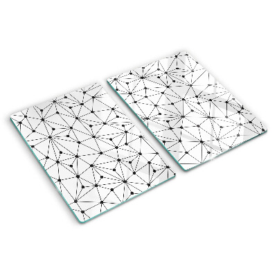 Deska kuchenna szklana Geometria sieciowa