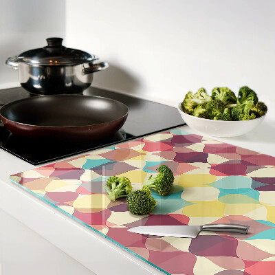 Deska kuchenna szklana Geometria kolorowych kółek