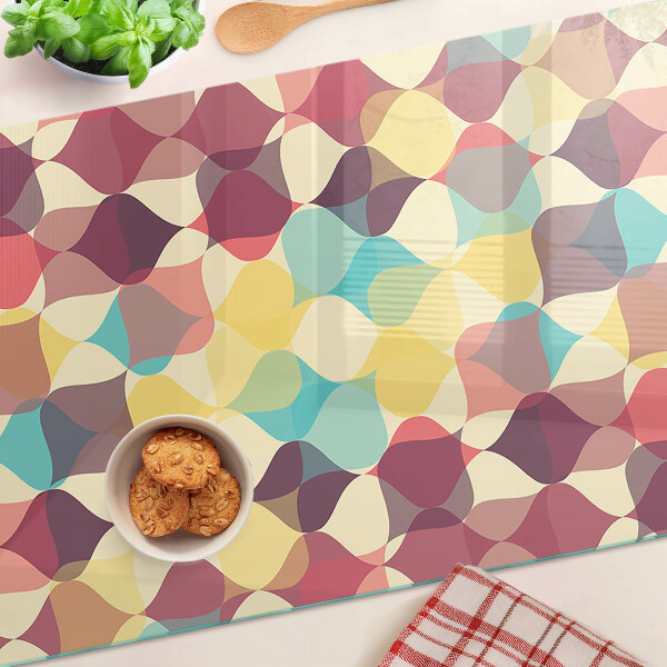 Deska kuchenna szklana Geometria kolorowych kółek