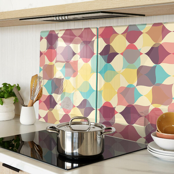 Deska kuchenna szklana Geometria kolorowych kółek