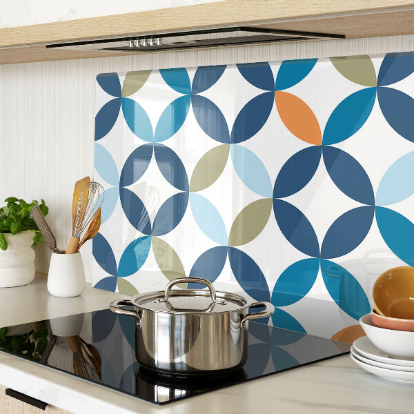 Snijplanken van glas Geometrische bladeren in verschillende kleuren