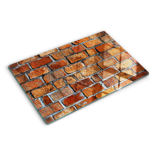 Szklana deska do krojenia Ceglana ściana