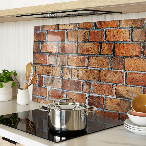 Szklana deska do krojenia Ceglana ściana