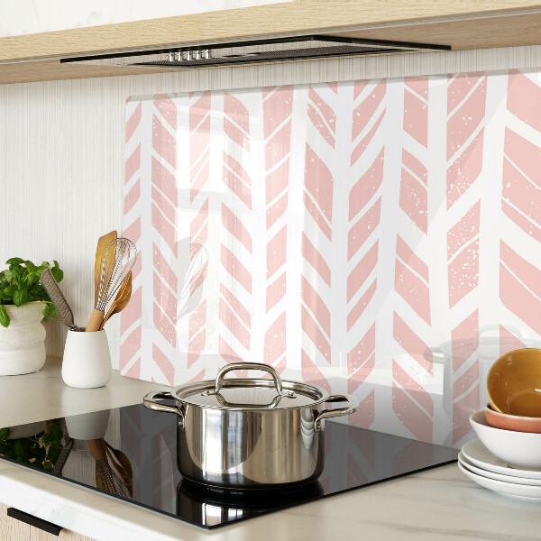 Snijplanken van glas Bladeren in een roze tint