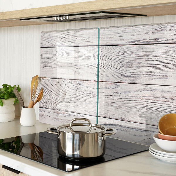 Szklana deska kuchenna Deska drewniana w stylu rustykalnym