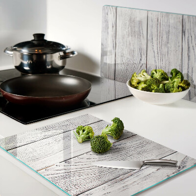 Szklana deska kuchenna Deska drewniana w stylu rustykalnym