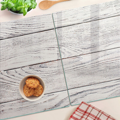 Szklana deska kuchenna Deska drewniana w stylu rustykalnym