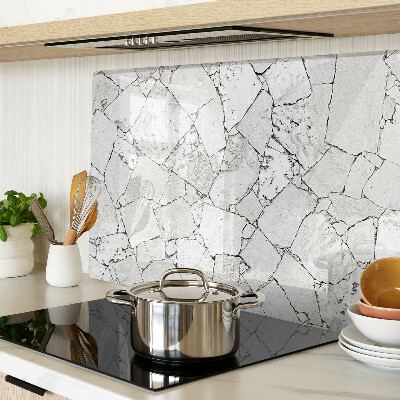 Deska kuchenna szklana Pęknięty marmur