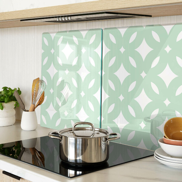 Szklana deska do krojenia Geometryczne wzory w pastelowych kolorach