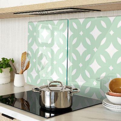 Szklana deska do krojenia Geometryczne wzory w pastelowych kolorach