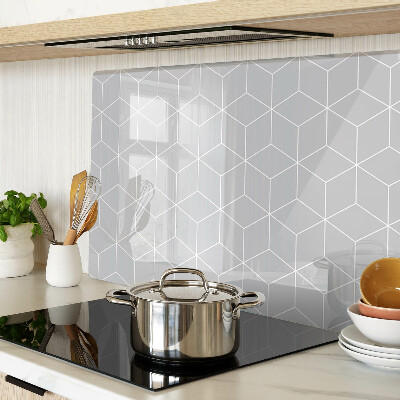 Szklana deska do krojenia Sześciokątna siatka geometryczna