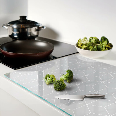 Snijplanken van glas Hexagonaal geometrisch raster