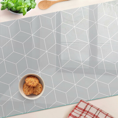 Snijplanken van glas Hexagonaal geometrisch raster