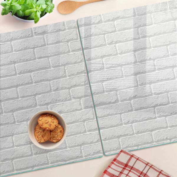 Deska kuchenna szklana Ceglana ściana