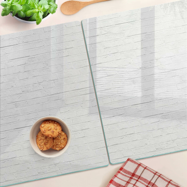 Szklana deska do krojenia Białe deski podłogowe