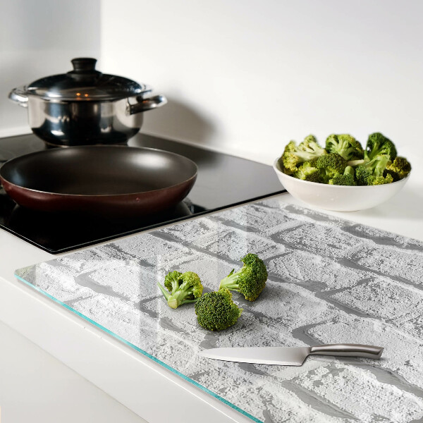 Szklana deska kuchenna Mur z cegieł