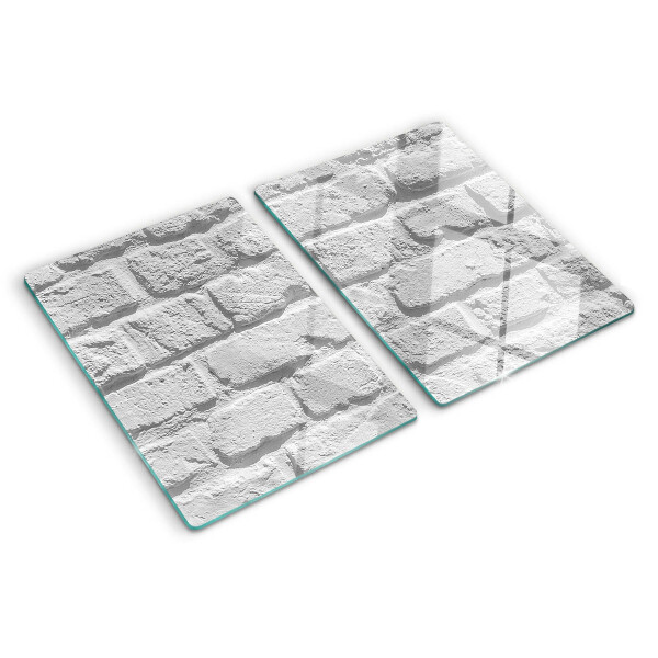 Szklana deska kuchenna Mur z cegieł