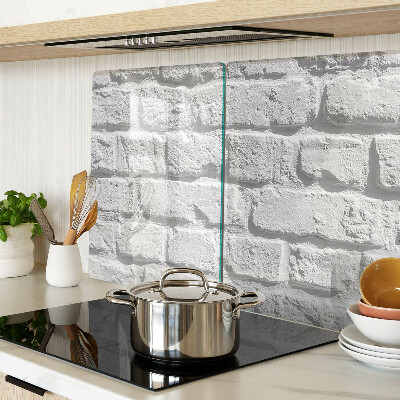 Szklana deska kuchenna Mur z cegieł