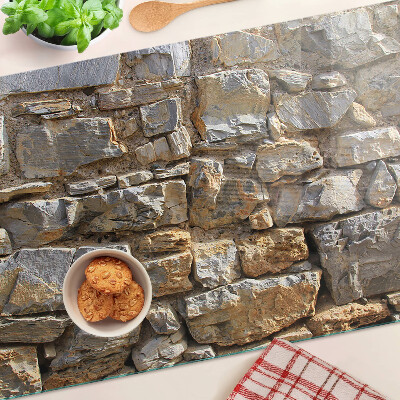 Szklana deska kuchenna Kamienna ściana