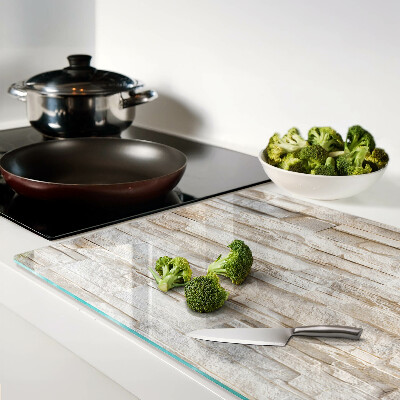 Deska kuchenna szklana Kamień naturalny w odcieniach beżu