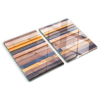 Glazen snijplanken Planken in houttint