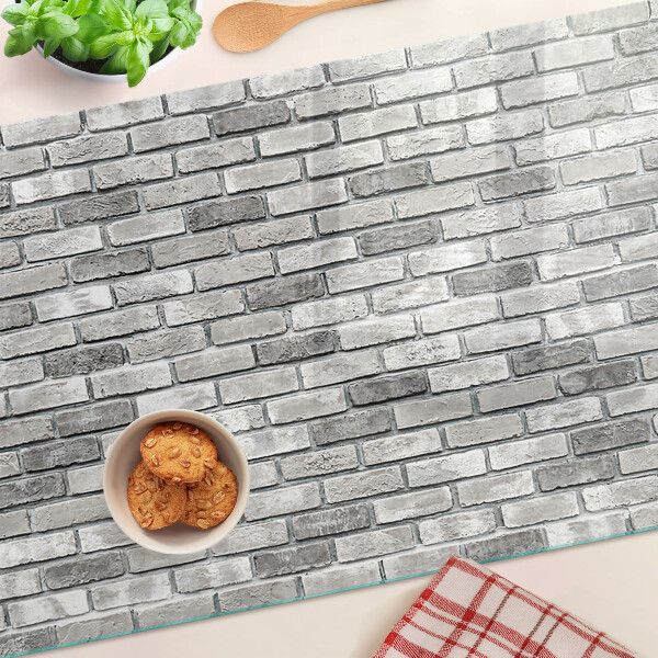 Szklana deska do krojenia Ceglana ściana