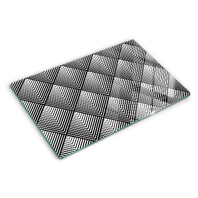 Snijplanken van glas Geometrie in zwart-wit