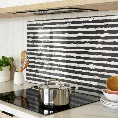 Szklana deska kuchenna Paski w stylu graffiti