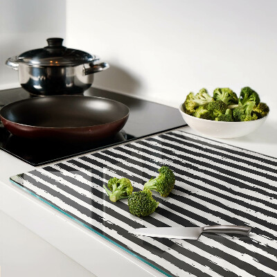 Szklana deska kuchenna Paski w stylu graffiti