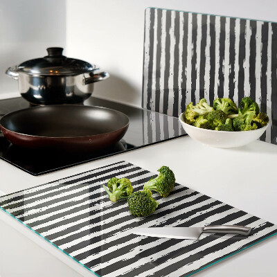 Szklana deska kuchenna Paski w stylu graffiti