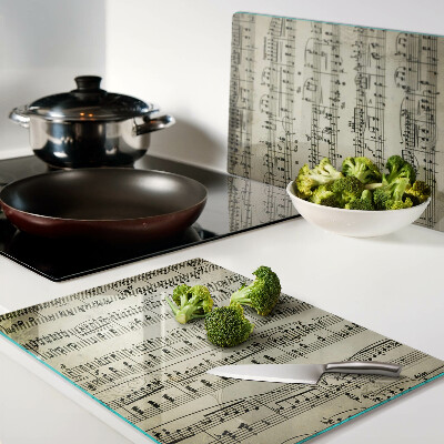 Deska kuchenna szklana Nutowy zapis muzyczny