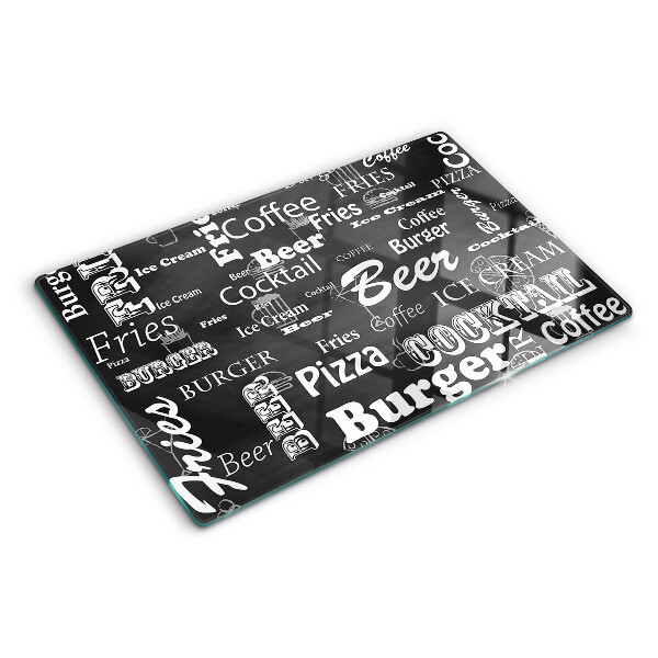 Szklana deska do krojenia Jedzenie i napoje