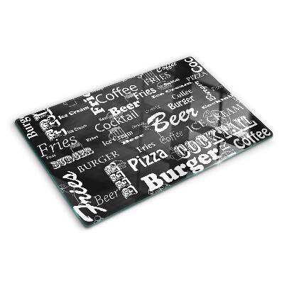 Szklana deska do krojenia Jedzenie i napoje