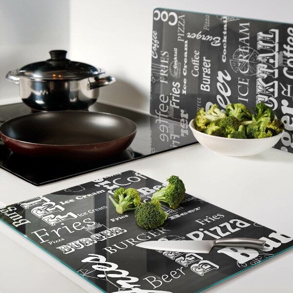 Szklana deska do krojenia Jedzenie i napoje