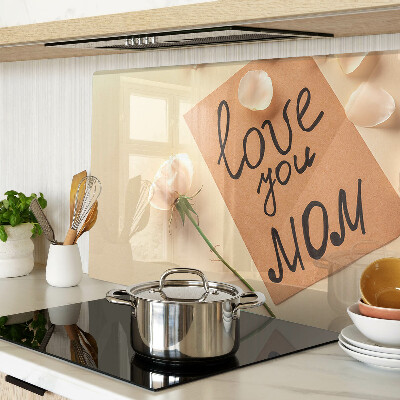 Snijplanken glas Liefde en bloemen