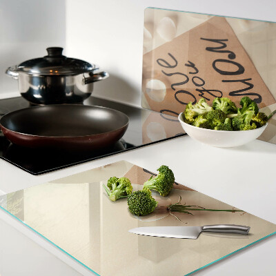 Snijplanken glas Liefde en bloemen