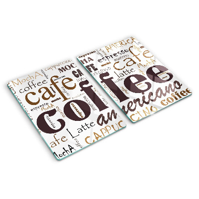 Snijplanken glas Koffie en koffiedranken