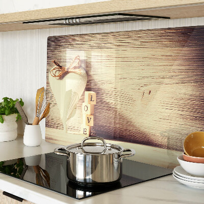 Deska kuchenna szklana Miłość i serce