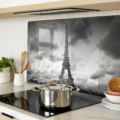 Glazen snijplanken De Eiffeltoren in zwart-wit