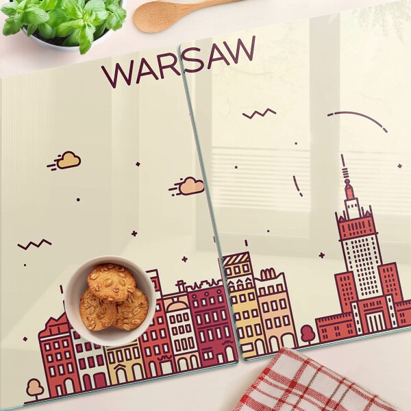 Glazen snijplanken De sloppenwijken van Warschau en het Paleis van Cultuur