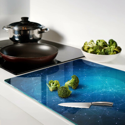 Szklana deska do krojenia Motyw geometrycznych linii i punktów