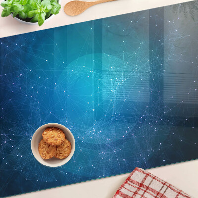 Snijplanken van glas Motief van geometrische lijnen en punten