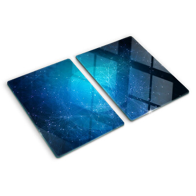 Snijplanken van glas Motief van geometrische lijnen en punten