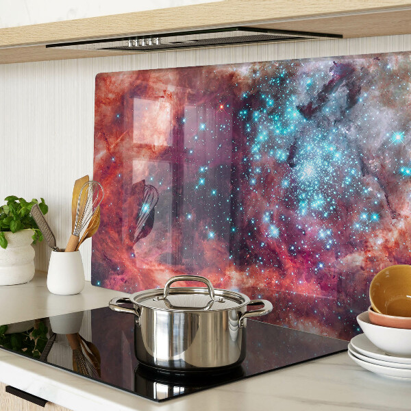 Snijplanken glas Kosmisch landschap met sterren