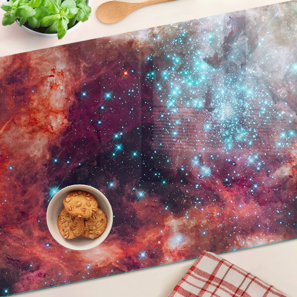 Szklana deska do krojenia Kosmiczny pejzaż z gwiazdami