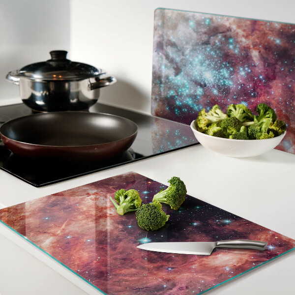 Snijplanken glas Kosmisch landschap met sterren