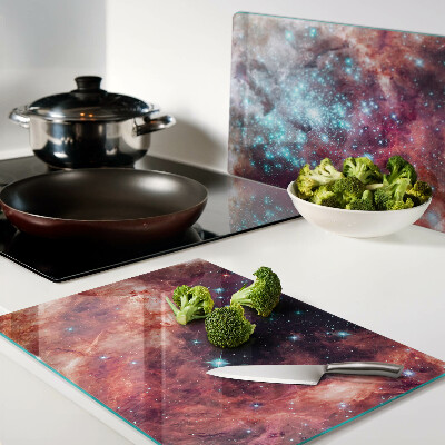 Snijplanken glas Kosmisch landschap met sterren