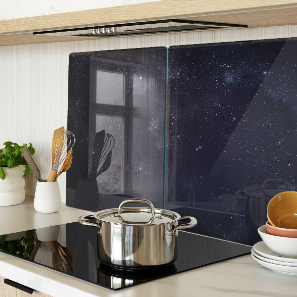 Glazen snijplanken Het kosmische universum met sterren