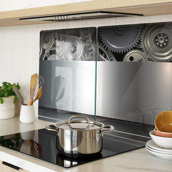 Deska kuchenna szklana Mechaniczne tryby i metaliczne powierzchnie